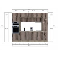 Bucatarie ZONE 300 FRONT PAL K002 / decor K366